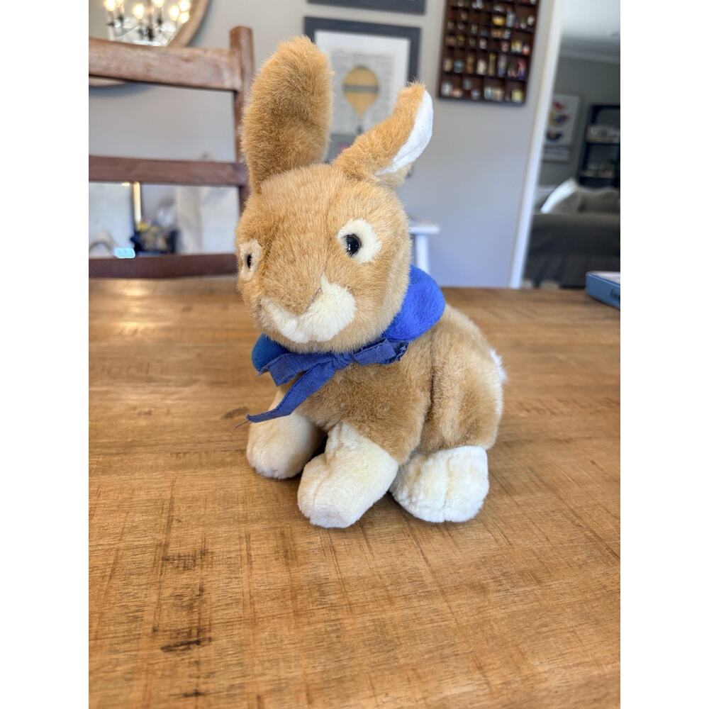 Easter Vintage Peter Rabbit Made By Lemonwood Asia Ltd With Blue Collar Ribbon